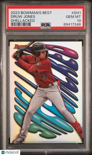 2023 Bowman's Best Shellacked Druw Jones #SH1 PSA 10