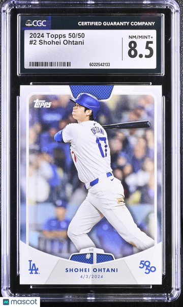 2024 Topps 50/50 Shohei Ohtani #2 CGC 8.5