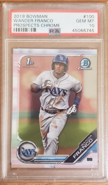 2019 BOWMAN CHROME WANDER FRANCO PSA 10