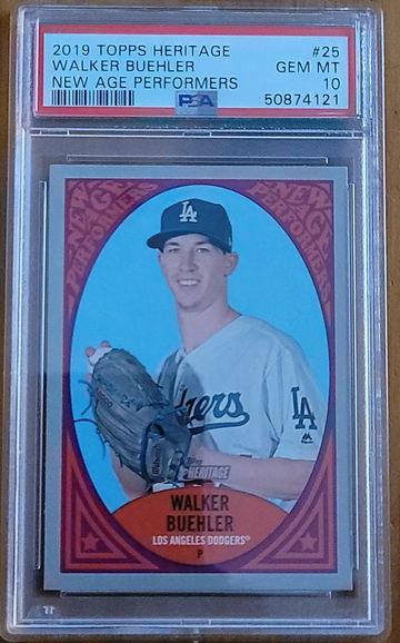 2019 Topps Heritage Walker Buehler New Age Preformers PSA 10