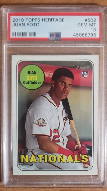 2018 HERITAGE JUAN SOTO PSA 10 502