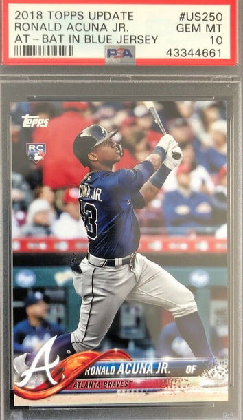 Ronald Acuna RC #US250 2018 Topps Update