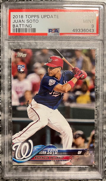 2018 Topps Update JUAN SOTO Rookie RC #US300 PSA 9