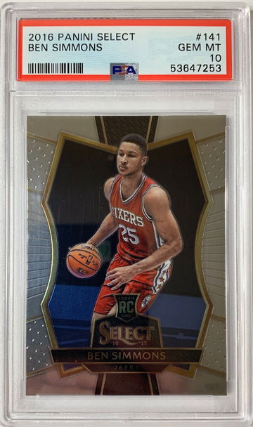 2016 Panini Select Ben Simmons PSA 10 Gem Mint #141