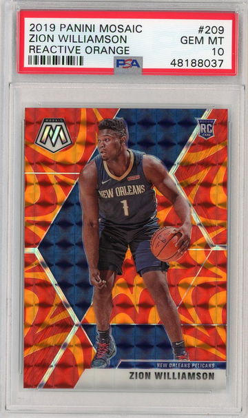 Zion Williamson Reactive Orange PSA 10