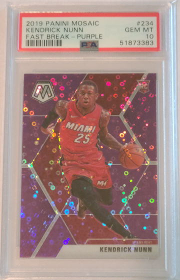 2019 Mosaic Kendrick Nunn Purple Fast Break