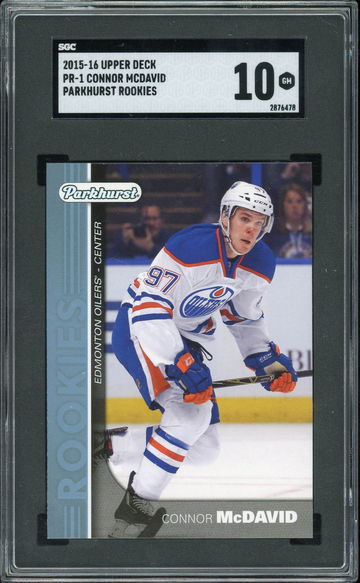 2015-16 Upper Deck Parkhurst Rookies Connor McDavid SGC 10