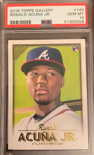 2018 Topps Gallery Ronald Acuna #140 PSA 10