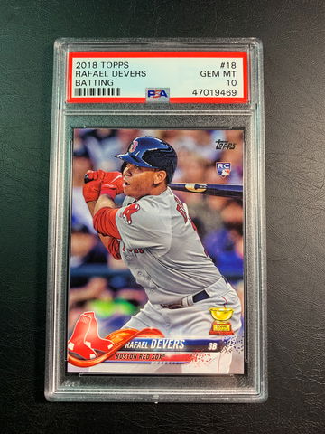 Rafael Devers 2018 Topps Rookie PSA 10.