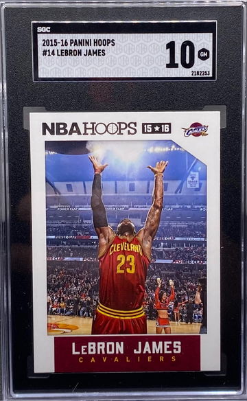 2015 Panini Hoops Lebron James Chock toss SGC 10