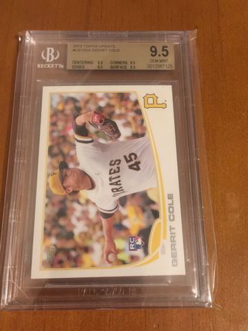 2013 Topps Update Gerrit Cole Rc BGS 9.5