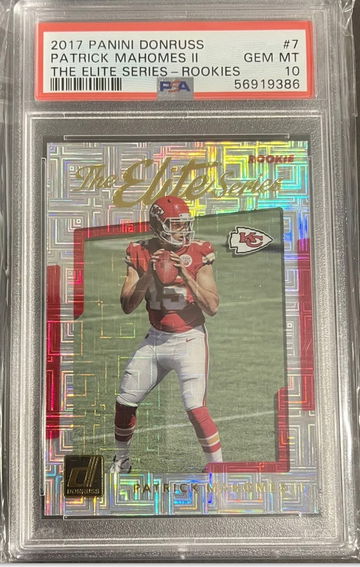 2017 Donruss The Elite Series Patrick Mahomes PSA 10