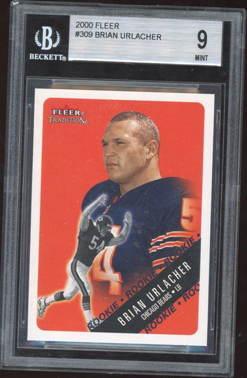 2000 Fleer Brian Urlacher #309 Rookie RC BGS 9 MINT HOF