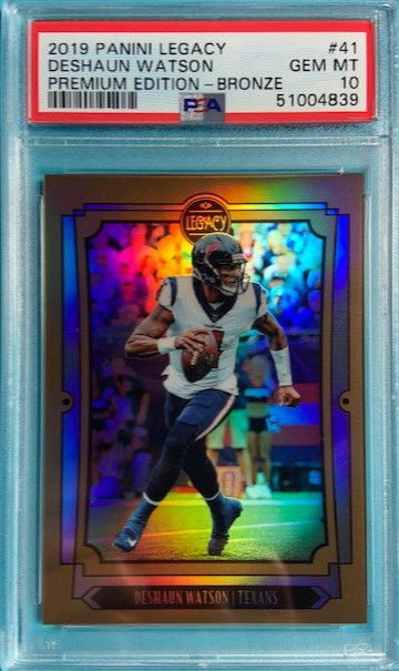 2019 Legacy Bronze Prizm #41 Deshaun Watson /35 SP Texans PSA 10 Gem Mint Pop 2