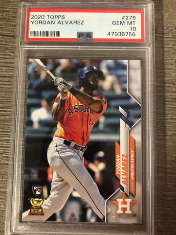 2020 Topps Yordan Alvarez PSA 10