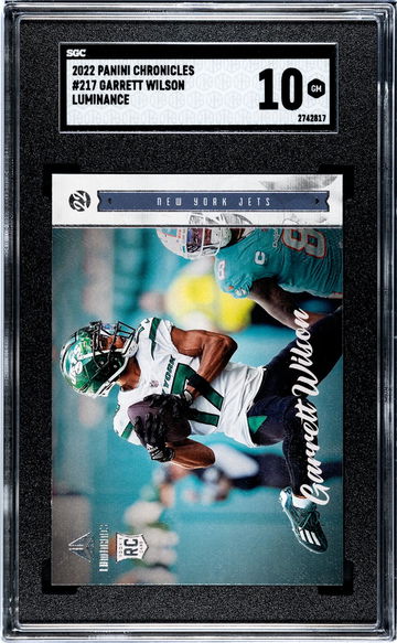 2022 Panini Chronicles #217 Garrett Wilson Luminance SGC 10