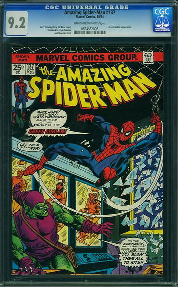 AMAZING SPIDER-MAN #137, CGC 9.2 NM-
