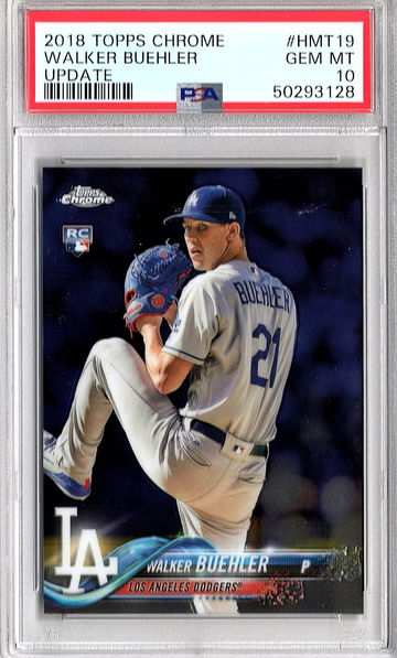 2018 Topps Chrome Update Walker Buehler PSA 10
