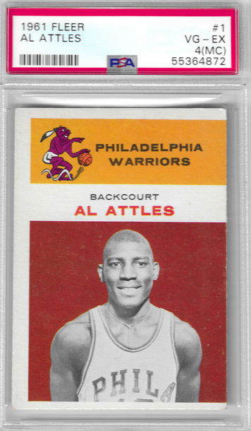 1961 Fleer Al Attles #1 PSA 4(MC)