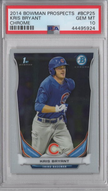 2014 Bowman Chrome Prospects Kris Bryant PSA 10