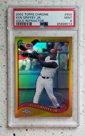 2002 Topps Chrome Gold Refactor Ken Griffey Jr PSA 9 RARE CARD Only 3 graded higher!