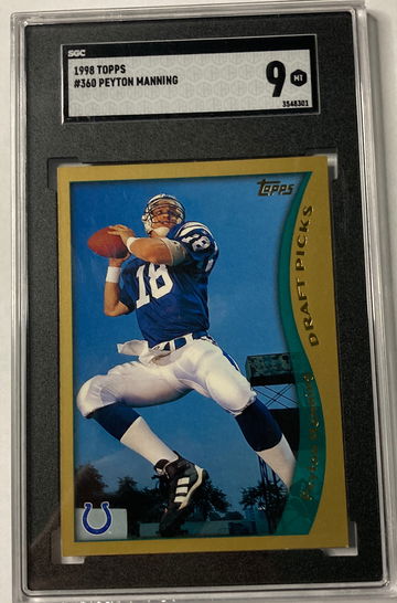 1998 Topps Peyton Manning Sgc 9