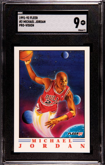 1991-92 Fleer #2 Michael Jordan Pro Vision SGC 9