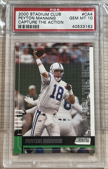 2000 Topps Stadium Club Capture The Action Peyton Manning #CA4 PSA 10