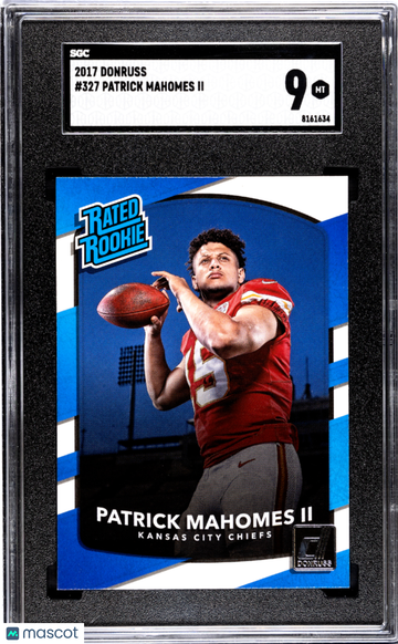2017 Donruss Patrick Mahomes II #327 SGC 9