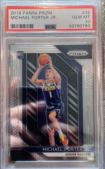 2018 Prizm Michael porter jr psa 10