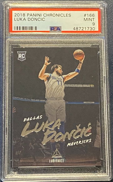 Luka Doncic Chronicles Luminance #166 PSA 9