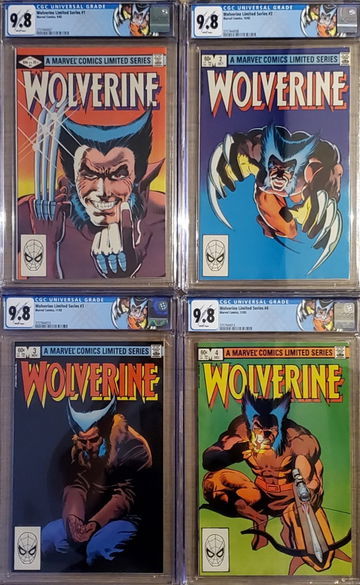 Wolverine Limited Series 1-4 CGC 9.8 Custom Labels