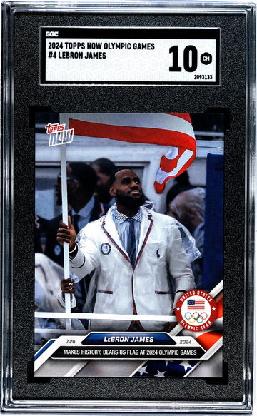 2024 Topps Now Olympic Games #4 Lebron James SGC 10