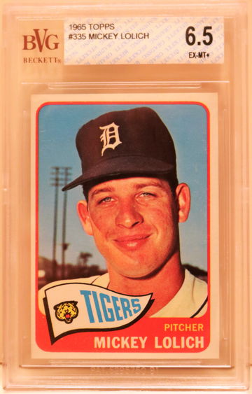 1965 Topps #335 Mickey Lolich BVG 6.5 EX-MT+
