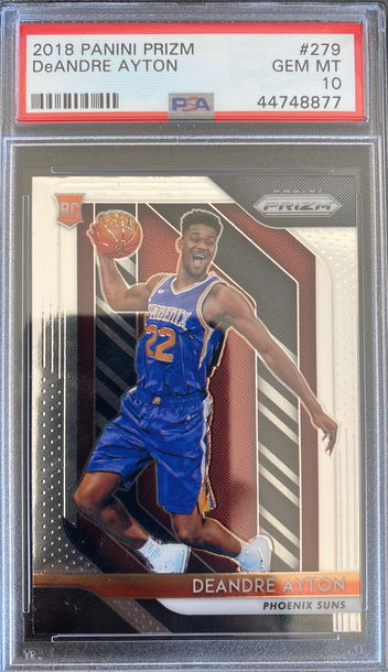 2018 DeAndre Ayton Prizm Rookie PSA 10