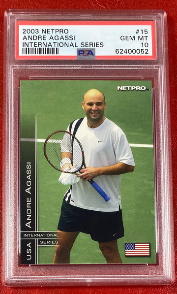 2003 NetPro Andre Agassi International Series #15 Tennis Card PSA 10