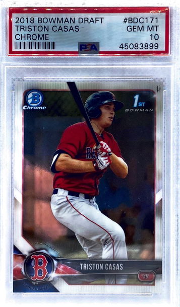 Triston casas first bowman chrome psa 10