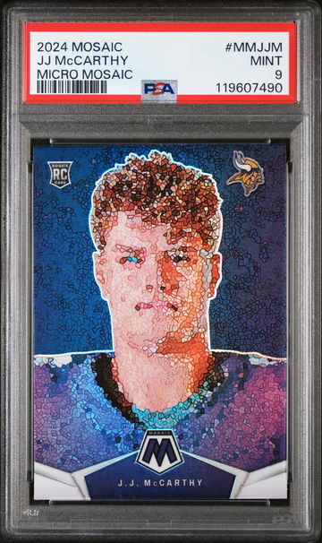 2024 Panini Mosaic Micro Mosaic JJ Mccarthy #MMJJM PSA 9