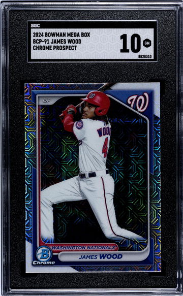 2024 Bowman Mega Box #BCP-91 James Wood Chrome Prospect SGC 10