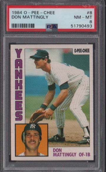 1984 O-pee-chee Don Mattingly RC PSA 8 NM-MT