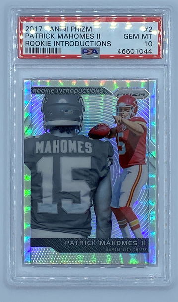 2017 Panini Prizm Patrick Mahomes Rookie Introductions PSA 10