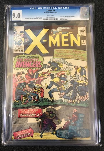 X-Men #9 CGC 9.0 1st Meeting X-Men & Avengers 1st Lucifer White Pages