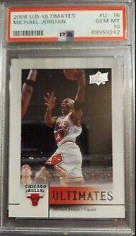2008 Upper Deck UD Ultimates U-16 Michael Jordan Chicago Bulls PSA 10 Gem Mint