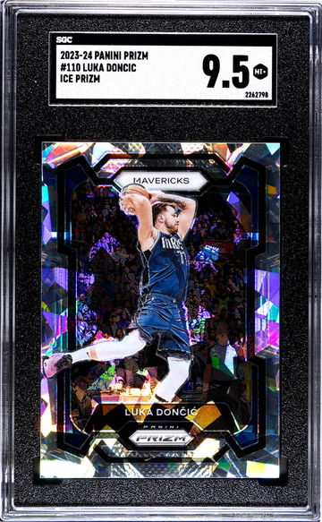 2023-24 Panini Prizm #110 Luka Doncic Ice Prizm SGC 9.5