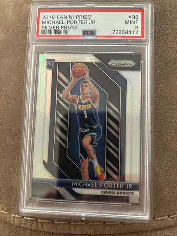 2018 Panini Prizm Silver Prizm #32 Michael Porter Jr. RC PSA 9