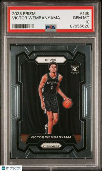 PSA 10 2023 Panini Prizm Victor Wembanyama #136