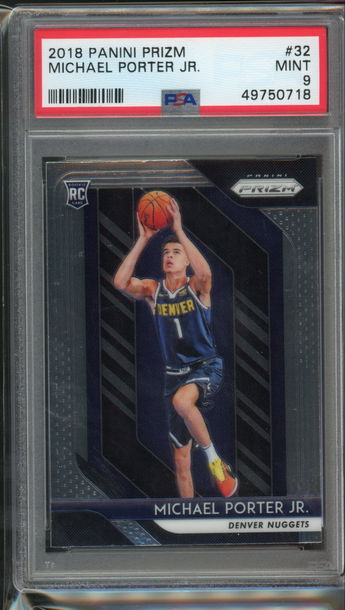 2018 Prizm Michael Porter Jr PSA 9 