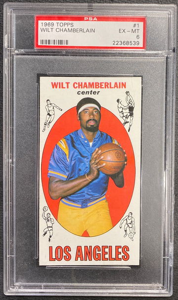1969 Topps Wilt Chamberlain Tall Boy PSA 6