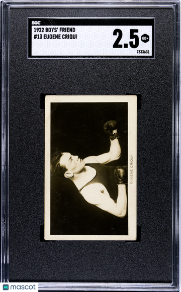 1922 Boys' Friend Eugene Criqui #13 SGC 2.5
