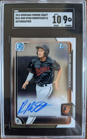 2015 Bowman Chrome Ryan Mountcastle RC SGC 9 10 auto
